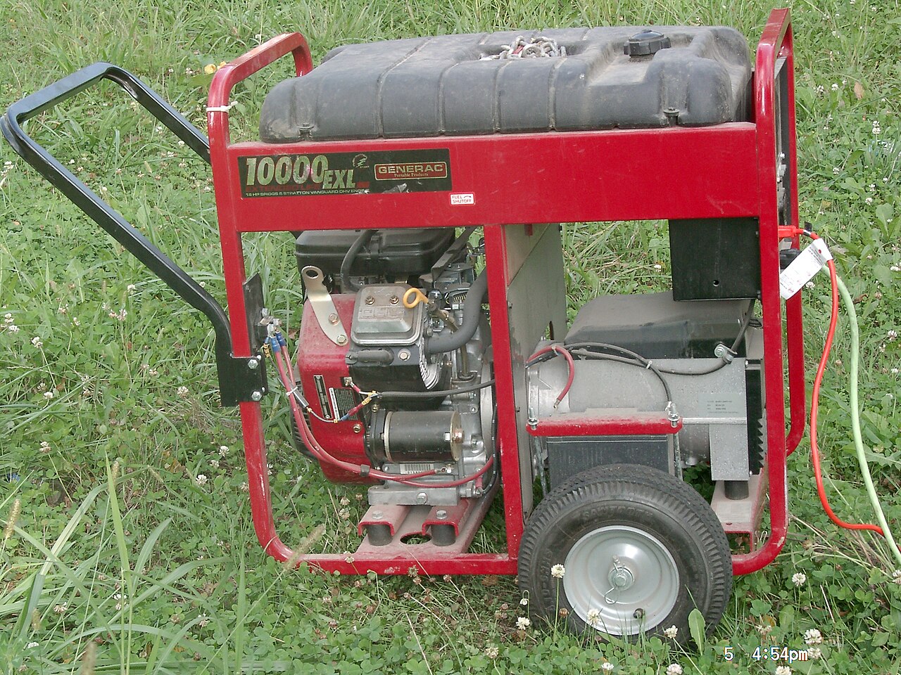 Portable gasoline generator used for home backup power during an outage — Bano Electrical Services Ltd